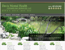 Tablet Screenshot of davismhcounseling.com